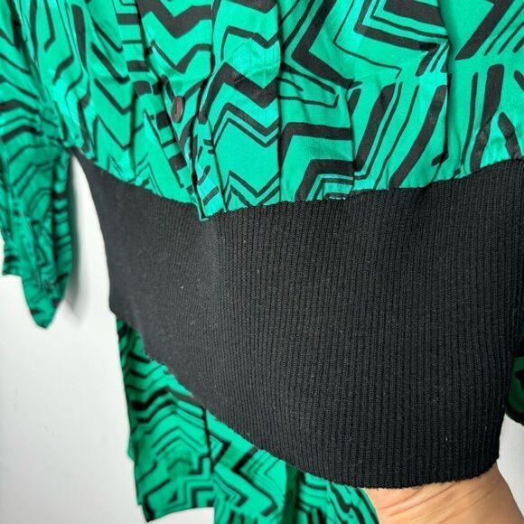 Vintage Neiman Marcus silk blouse and skirt set size 16 - Picture 6 of 8